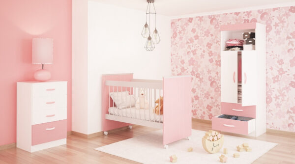 Cajonera Chiffonier 4 Cajones- Corred. Metálicas- Dif 270