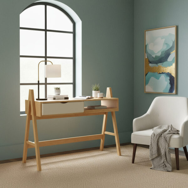 Escritorio Mesa De Estudio Nordica- 1 Cajon- 1.25 X 0.50