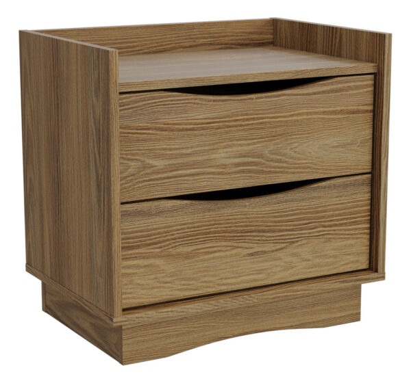 D_886296-MLA83015703814_032025-F.jpg Mesa De Luz- 2 Cajones C- Corred. Metálicas- Melamina- M 261