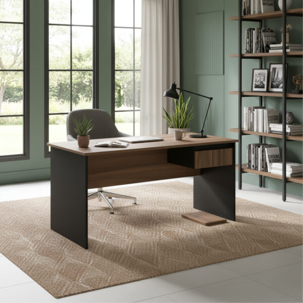 Escritorio Para Oficina Con Cajon. 1.50 X 0.70 3912- 7201