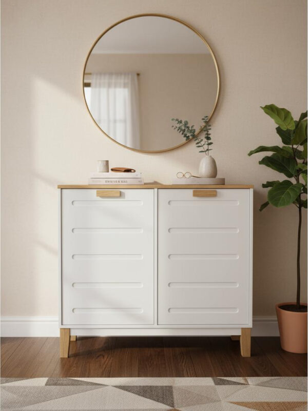 Recibidor 2 Puertas Amsterdam 100 X 90 X 40 Laqueado Paraiso