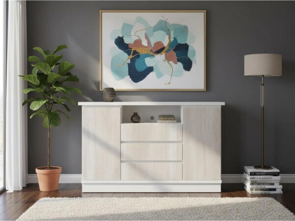 D_893456-MLA92914667896_092025-F.jpg Bahiut Rack Vajillero 2 Puertas, 3 Cajones- 1.40 X .90