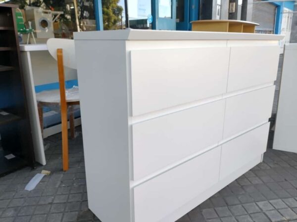 Comoda Chiffonier Laqueada Con 6 Cajones Prisma- 116-86-39