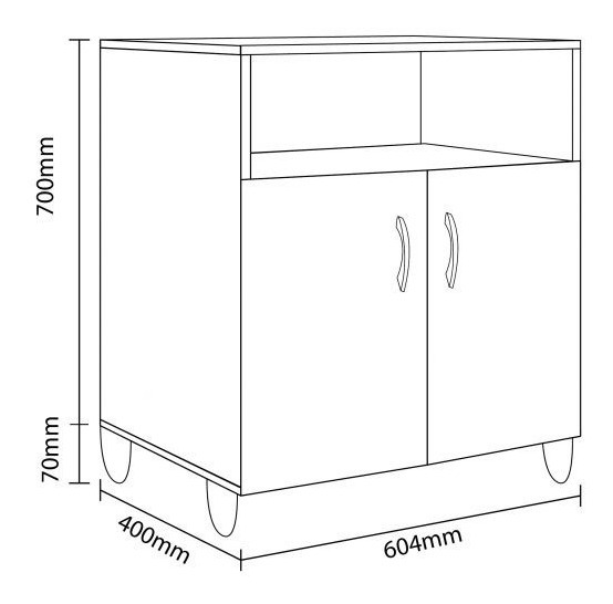 Mueble Auxiliar Despensero P- Baño- Cocina- Lavadero Dl 636