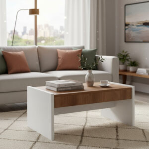 Mesa Centro De Living Con Bandeja- Duna Laqueada- 60-44-81