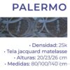 Conjunto Sommier Espuma Palermo 1.40-1.90 Inpolcor. Tela Jac