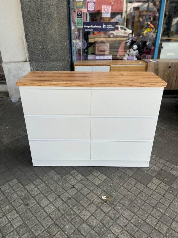 Comoda Chiffonier Cajonera- 8 Cajones- Laqueado Tapa Paraiso