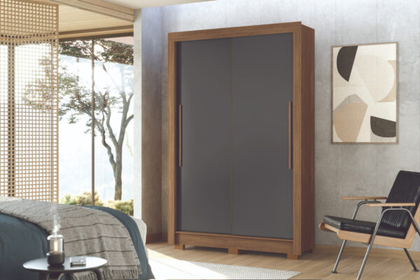 Ropero Placard 2 Puertas Corredizas, 2 Caj. Lapa Santos Andi