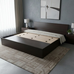 Cama Base Box Para Sommier- 140 X 190- 4 Cajones 2 Puertas P