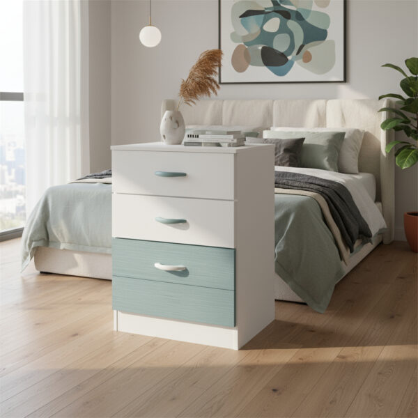 Cajonera Chiffonier 4 Cajones- Corred. Metálicas- Dif 270