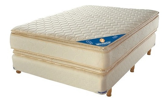 Conjunto Sommier Resorte Reforzado 1.40-1.90 Cinco Estrellas