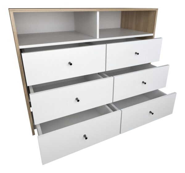 Comoda Chifonier Cajonera 6 Cajones 1.00 X 0.80 Cod. 6470