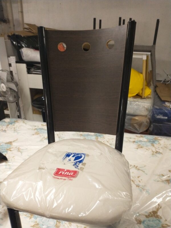 Sillas Caño Reforzado Venecia. Respaldo D Madera