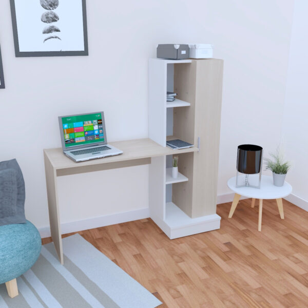 Escritorio Organizador Con Biblioteca 130 X 136 X 45 Oes 110