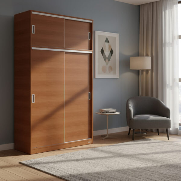 Placard 1,40 Mts. 2 Puertas Corredizas Con Baulera. Dakar