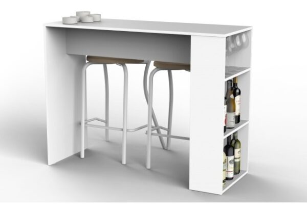 D_920867-MLA48382076663_112021-F.jpg Mesa Barra Tipo Desayunador Con Estantes 120 X 91 X 44 Dec12
