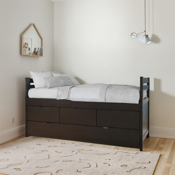 Divan Cama Con Cajones Y Carro Cama. Pino Lustrado Cod. 216