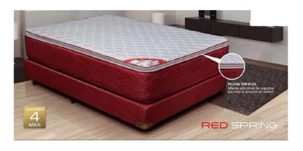 Colchón 2 Plazas Resortes 140 X 190 Red Spring Pillow- Gani