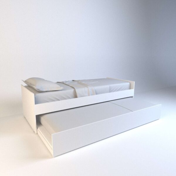 Cama 1 Plaza 0.80 Mts. Con Marinera. Melamina. Dolfin