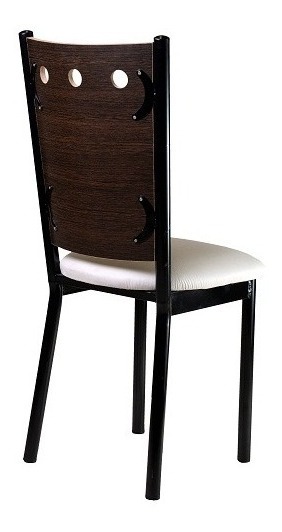 Sillas Caño Reforzado Venecia. Respaldo D Madera