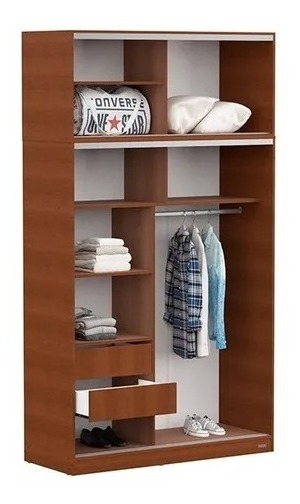 Placard 1,40 Mts. 2 Puertas Corredizas Con Baulera. Dakar