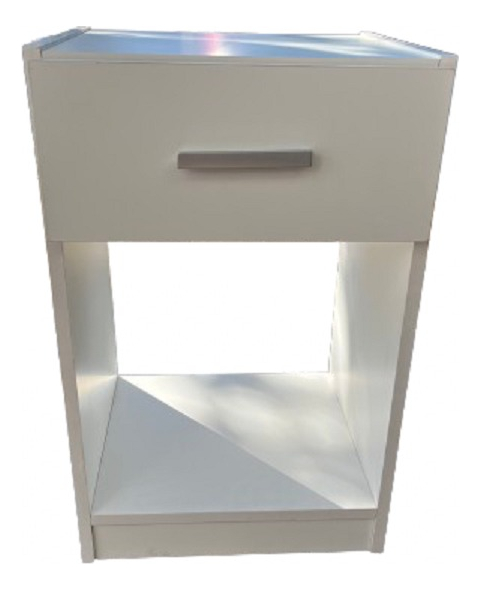 Mesa De Luz. 1 Cajon, 1 Estante- 60 X 38 X 34- Melamina