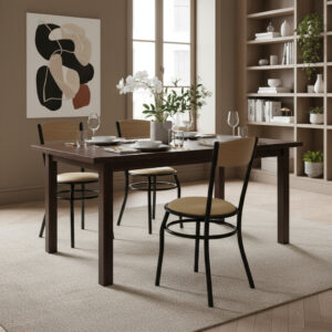 Sillas De Caño Reforzado. Vienes Con Respaldo De Madera.