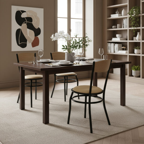 Sillas De Caño Reforzado. Vienes Con Respaldo De Madera.