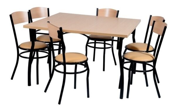 D_926565-MLA31594735052_072019-F.jpg Mesa Cocina Comedor. Cuadrada 120 X 120. Melamina. Base Caño