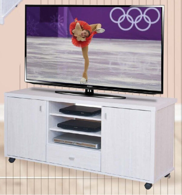 Rack Mesa Tv- Led 1 Cajón 2 Puertas. Melamina Cod. 3013