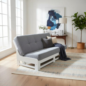 Futon Sillon Cama Mod. Morgan Con Colchon De Placa De Espuma