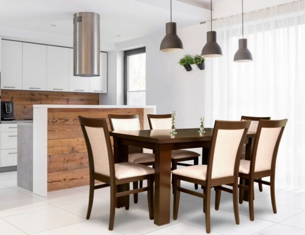 Juego De Comedor. Mesa Prisma 1.60 Mts + 6 Sillas Enrique