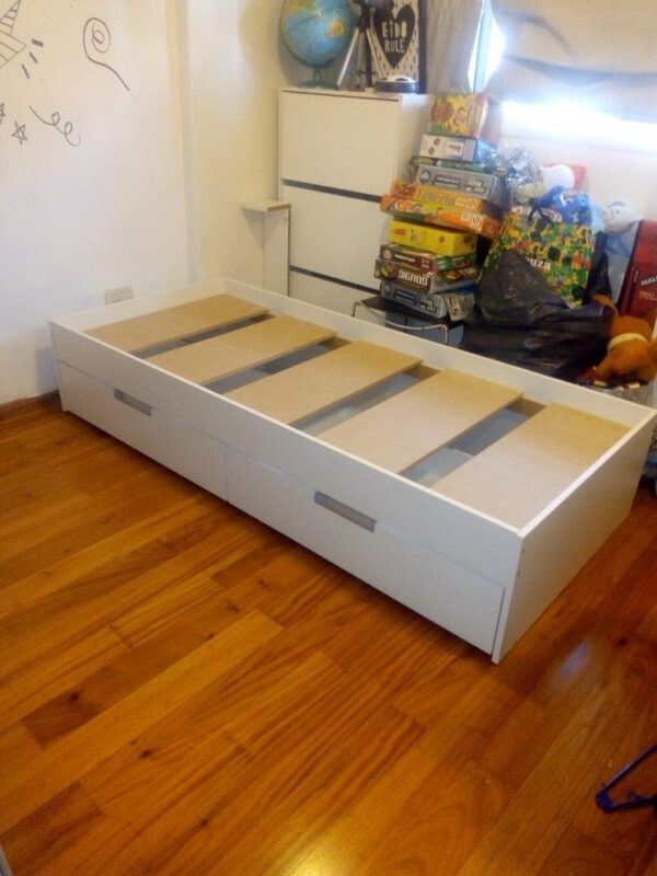 Base Box Para Sommier 2 Cajones P- Colchon 80 X 190