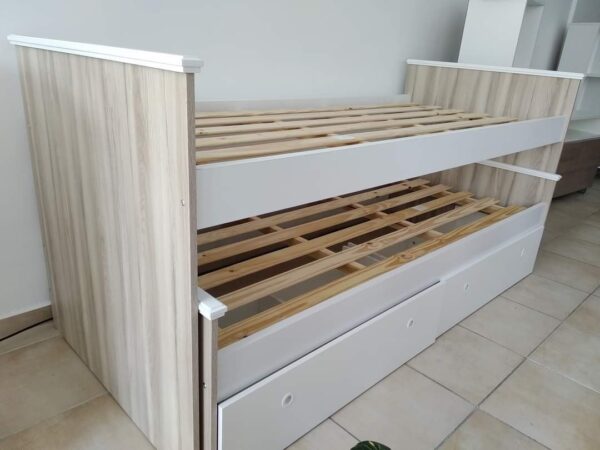 Cama Nido Bicama 1 Plaza 0,80 Mts. Con Carro Con 2 Cajones