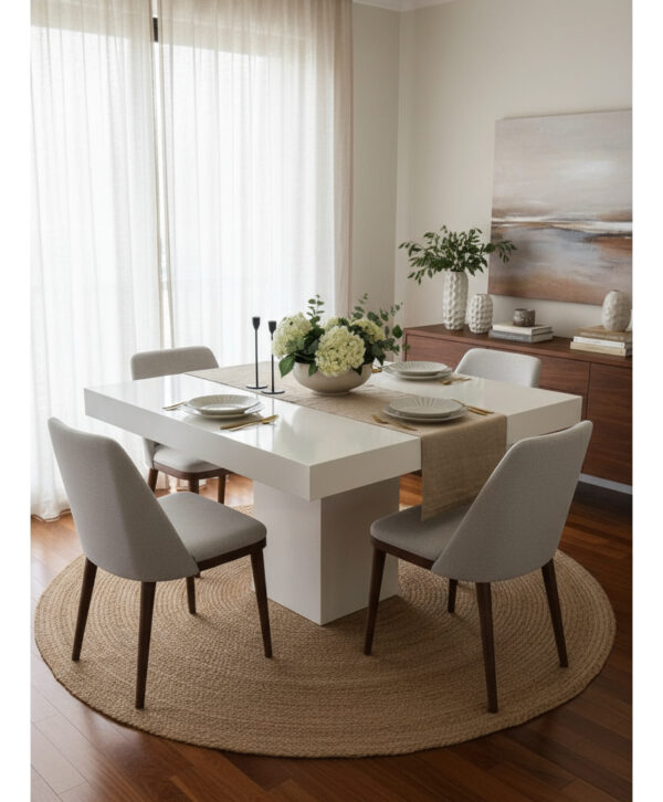 Mesa Cocina Comedor Cuadrada 120 X 120 Mdf Laqueada