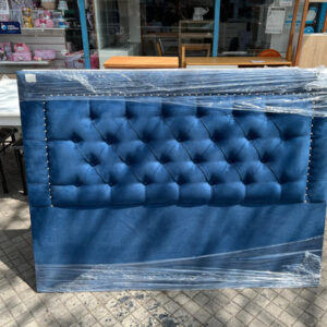 Respaldo Para Sommier Tapizado- Capitone Con Tachas 1.60 Mts