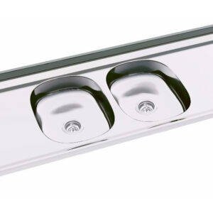 D_934105-MLA31046466689_062019-F.jpg Mesada De Acero Inoxidable Duranox 1.60 X 0.52 Doble Bacha