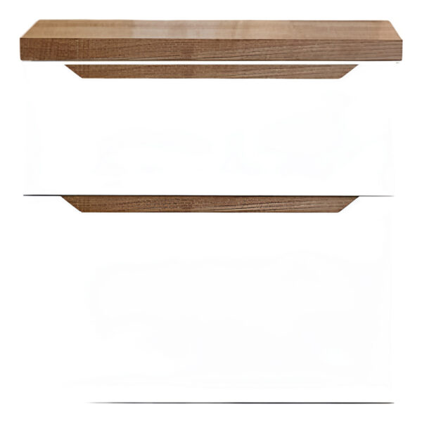 Mesa De Luz Laqueada- Paraiso Con 2 Cajones - Duna- 55-57-38