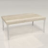 Mesa De Living Luar- Fija- Patas Cromadas- 90 X 56