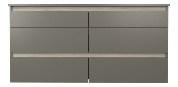 D_935197-MLA89109089318_082025-F.jpg Cómoda Cajonera Chifonier Dormitorio 6 Cajones Color Gris