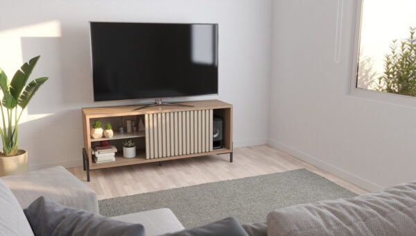 Rack Varillado 1 Puerta Corrediza Y Un Estante- Dro 10