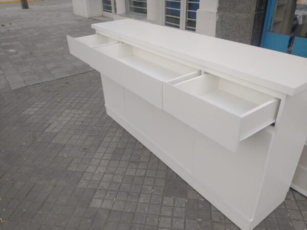 Bahiut Vajillero Melamina 1.80 X 0.90 4 Puertas 3 Cajones