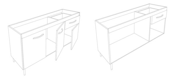 D_938086-MLA83476501168_042025-F.jpg Bajo Mesada 3 Puertas, 1 Cajon. 1.20 X 0.82 X 0.48- Dl 602