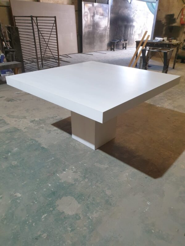 Mesa Cocina Comedor Cuadrada 120 X 120 Mdf Laqueada