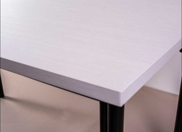 Mesa Cocina Comedor. Cuadrada 90 X 90. Melamina. Base Caño