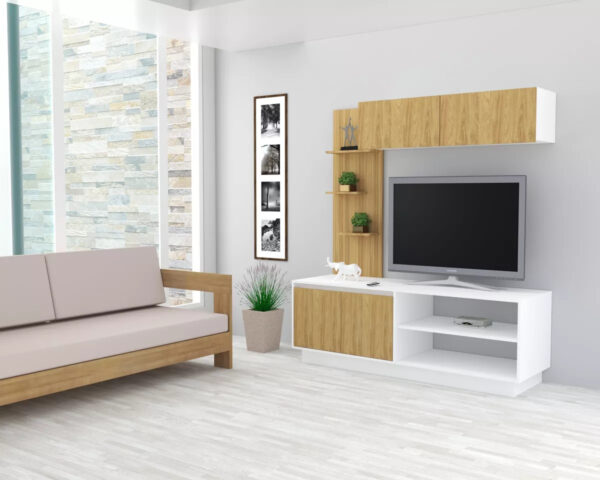 D_942269-MLA79170498377_092024-F.jpg Modular Centro De Entretenimiento Calabria 162 X 177 X 51