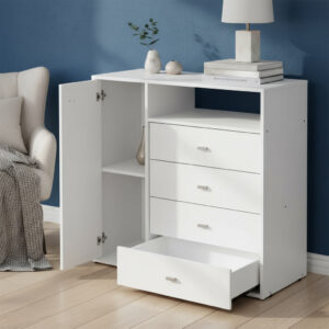 D_942957-MLA93657711256_102025-F.jpg Cómoda Milenial Cajonera Chifonier Mosconi Blanco 56804 Color 56804 - Blanco