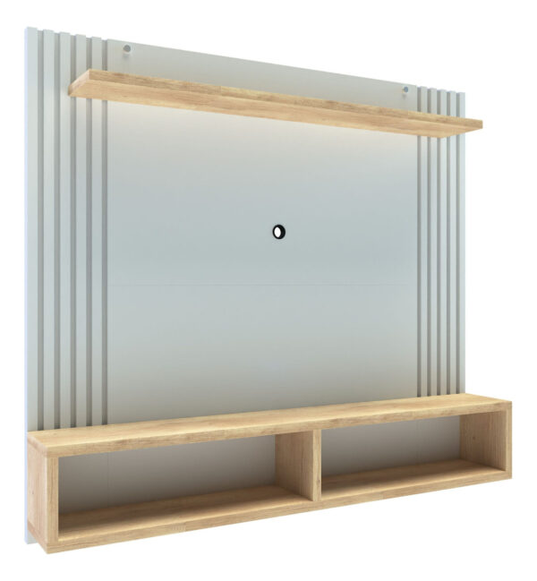 D_944794-MLA79195659468_092024-F.jpg Panel Varillado Con 2 Nichos Y Estante. Para Tv De 43 Dro01