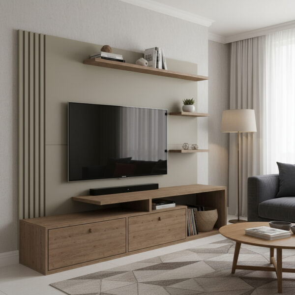 Home Suspenso Para Tv Led 65 C- 2 Puertas Basculantes Dro 03