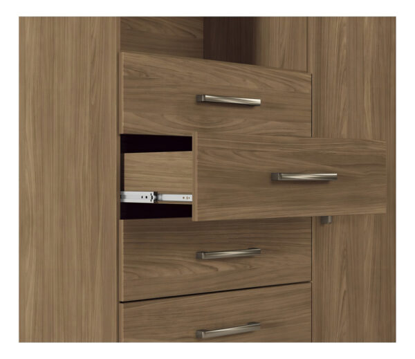 Cómoda Múltiple 1 Puerta 6 Cajones Marabá Jatoba Gawt